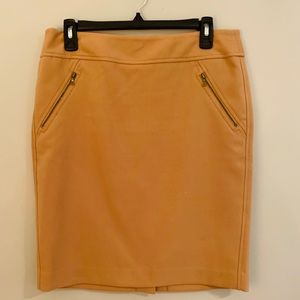 LOFT Camel Skirt